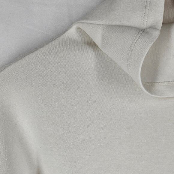 BUFFBUNNY COLLECTION WOMEN'S WHITE PULL-OVER TURTLENECK SWEATSHIRT – SIZE SMALL - Picture 3 of 8